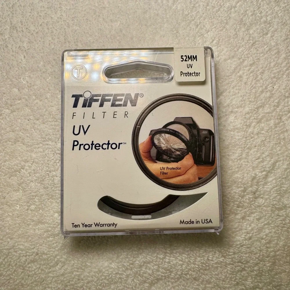 Tiffen 52mm UV Protector Filter for Camera Lens Made in USA 156800 New